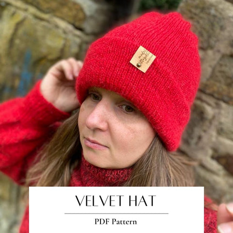 Knitting Pattern Velvet Hat