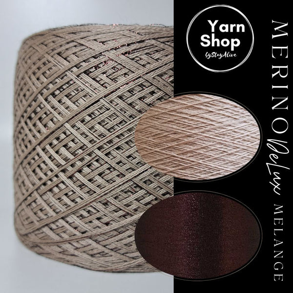 MDL 56+23 Melange DeLux Yarn Cake Pure Merino Extrafine Superwash
