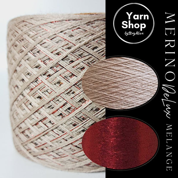 MDL 56+31 Melange DeLux Yarn Cake Pure Merino Extrafine Superwash