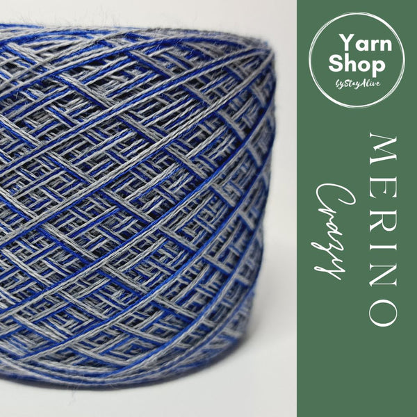 MC 3+39+73 3PLY Crazy Yarn Cake Pure Merino Extrafine Superwash