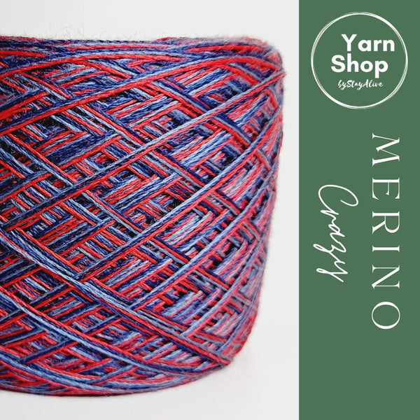 MC 4+13+69 3PLY Crazy Yarn Cake Pure Merino Extrafine Superwash