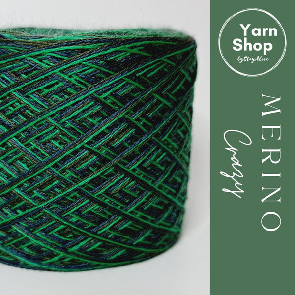 MC 7+35+72 3PLY Crazy Yarn Cake Pure Merino Extrafine Superwash