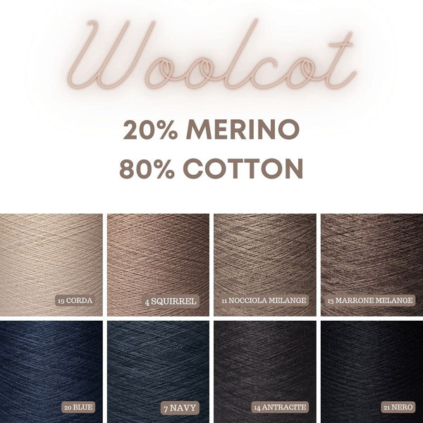 YOC Ombre Melange Cotton Yarn Cake Woolcot Extrafine Superwash