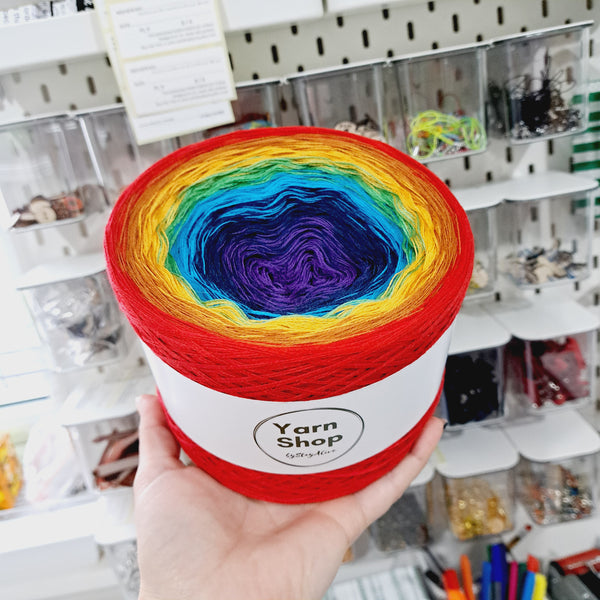 MO066 Ombre Yarn Cake Pure Merino Extrafine Superwash 60-69-14-6-51-57-13