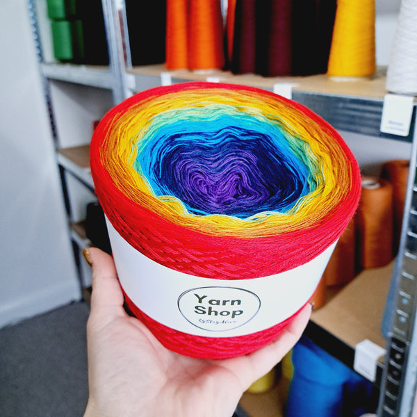 MO066 Ombre Yarn Cake Pure Merino Extrafine Superwash 60-69-14-6-51-57-13
