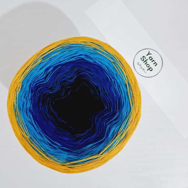 MO065 Ombre Yarn Cake Pure Merino Extrafine Superwash 8-39-14-51