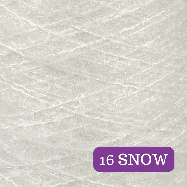 GMM019 GlaMoh Melange Yarn Cake Merino Mohair Lurex 43+16+32