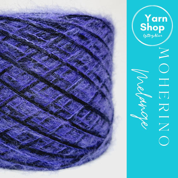 MOHM 8+46 Moherino Melange Yarn Cake Merino Mohair