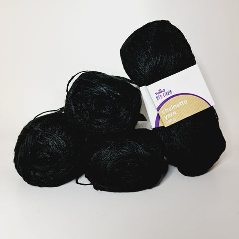Wilko let's create Chainette Black Yarn