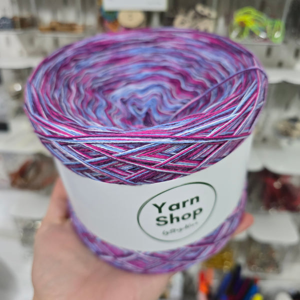 WC 8+9+16+24 4PLY Crazy Yarn Cake Woolcot Extrafine