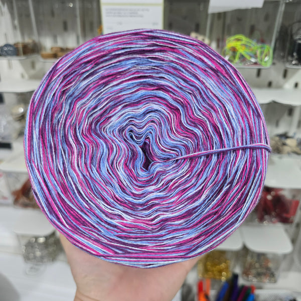 WC 8+9+16+24 4PLY Crazy Yarn Cake Woolcot Extrafine