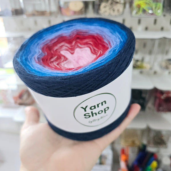 Gradient WO008 Ombre Yarn Cake Woolcot Extrafine 1-2-9-10-20