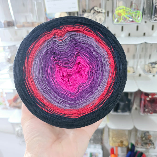 Gradient WO007 Ombre Yarn Cake Woolcot Extrafine 24-16-15-2-7-21