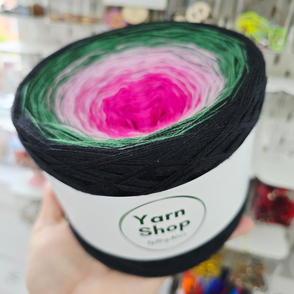 Gradient WO009 Ombre Yarn Cake Woolcot Extrafine 24-23-22-21