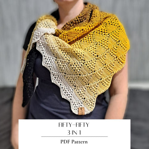 Crochet Pattern Fifty-Fifty 3in1