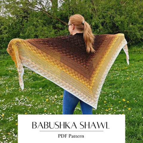 Crochet Pattern Babushka Shawl