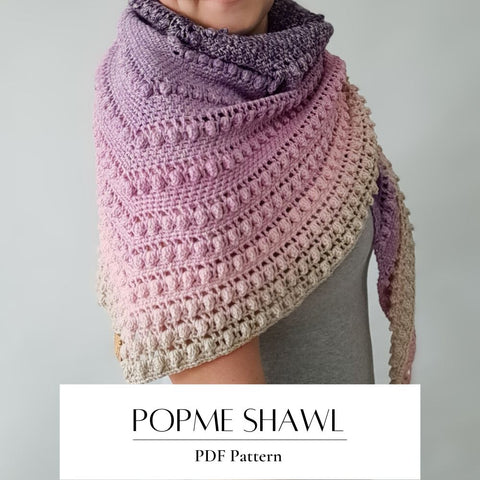 Crochet Pattern POPme Shawl