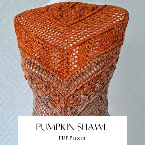 Crochet Pattern Pumpkin Shawl