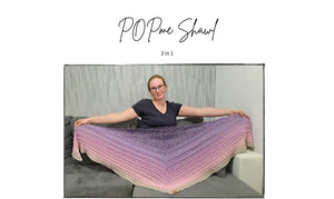 Crochet PDF Pattern POPme Shawl