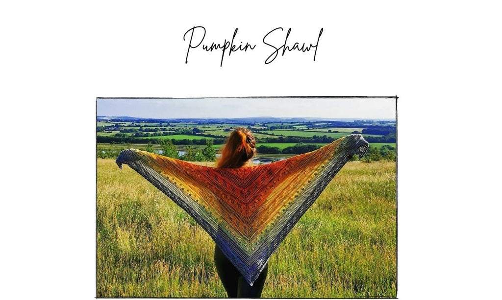 Crochet PDF Pattern Pumpkin Shawl