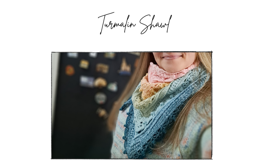 Crochet PDF Pattern Turmalin Shawl