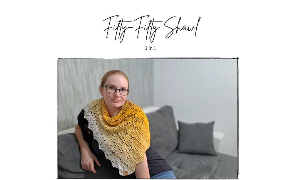 Crochet PDF Pattern Fifty-Fiifty 3in1
