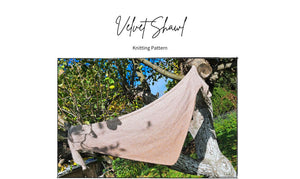 Knitting pattern Velvet Shawl