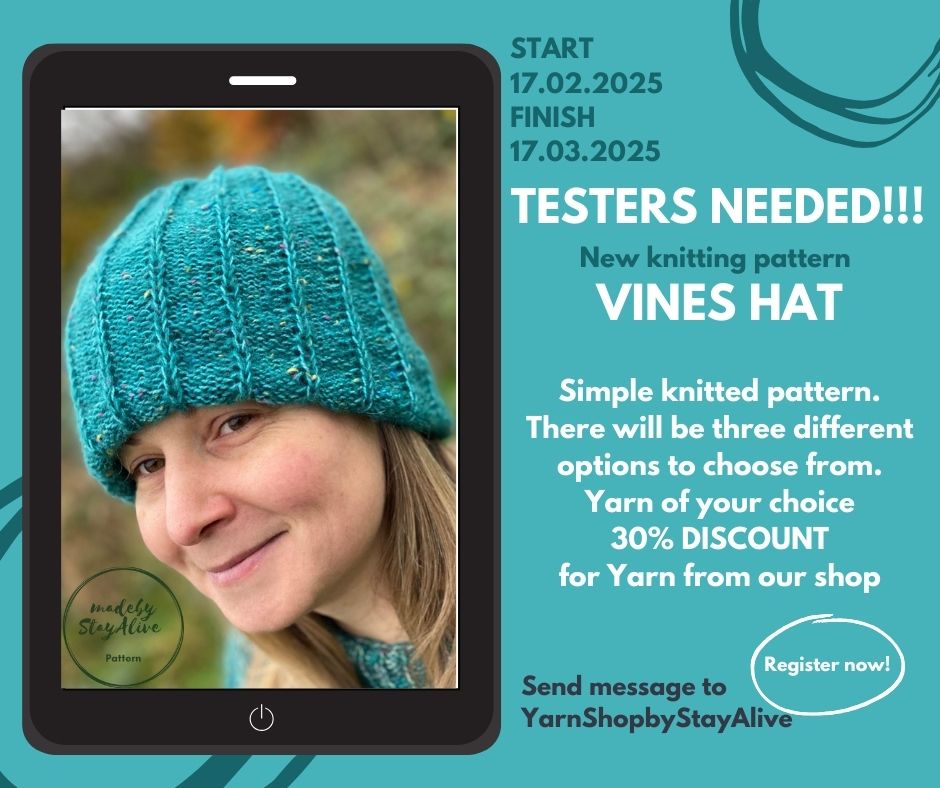 NEW KNITTING PATTERN - TESTER NEEDED