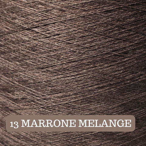 Woolcot Solid Yarn Cake Marrone Melange