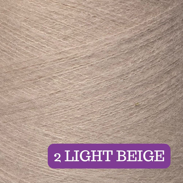 Mohair LIGHT BEIGE Lace Yarn