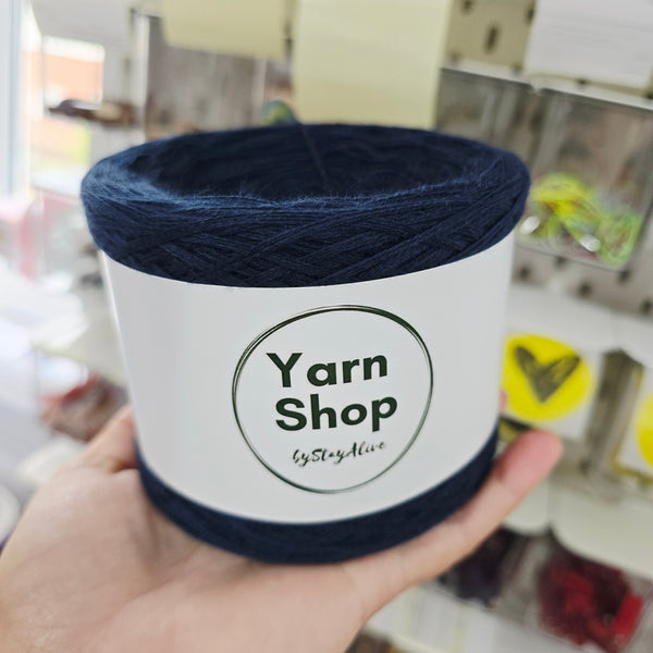 Woolcot Solid Yarn Cake Blue