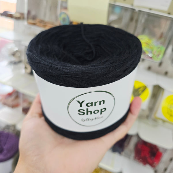 Woolcot Solid Yarn Cake Nero