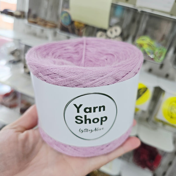 Woolcot Solid Yarn Cake Rose Grey