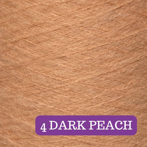 Mohair DARK PEACH Lace Yarn