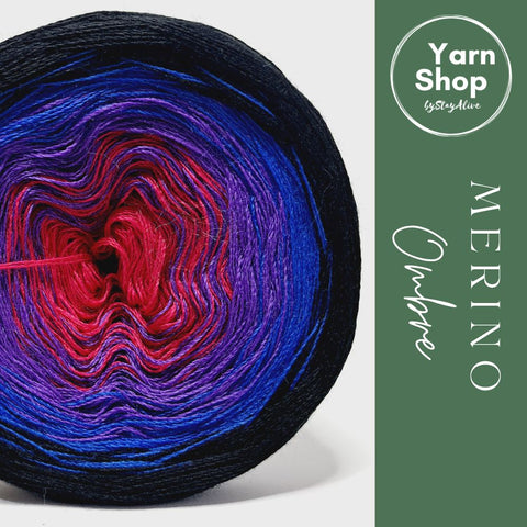 MO001 Ombre Yarn Cake Pure Merino Extrafine Superwash