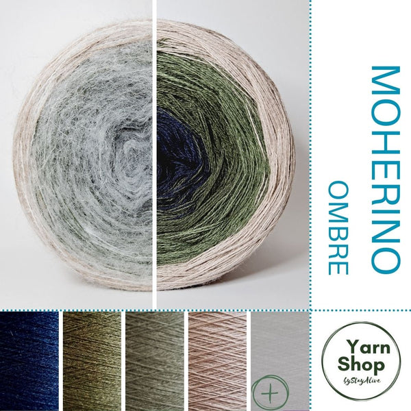 Moherino Ombre Yarn Cake 17-35-19-56+16