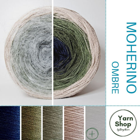 Moherino Ombre Yarn Cake 17-35-19-56+16