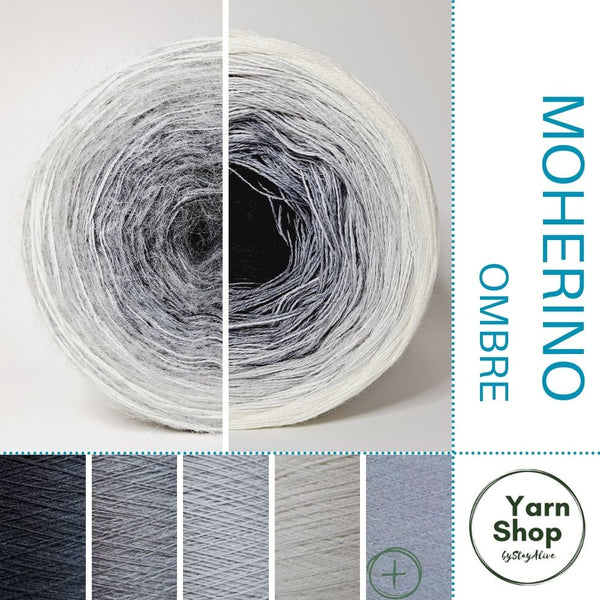 Moherino Ombre Yarn Cake 8-3-73-27+54