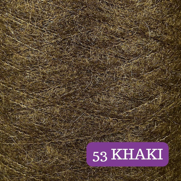 Mohair KHAKI Lace Yarn