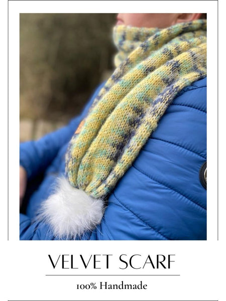 Handmade Scarf – Velvet, Knitted