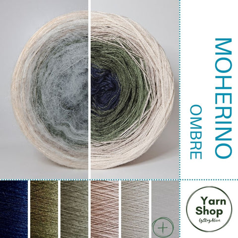 Moherino Ombre Yarn Cake 17-35-19-56-41+16