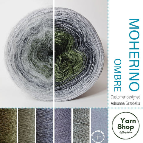 Moherino Ombre Yarn Cake 35-19-55-3-73+54