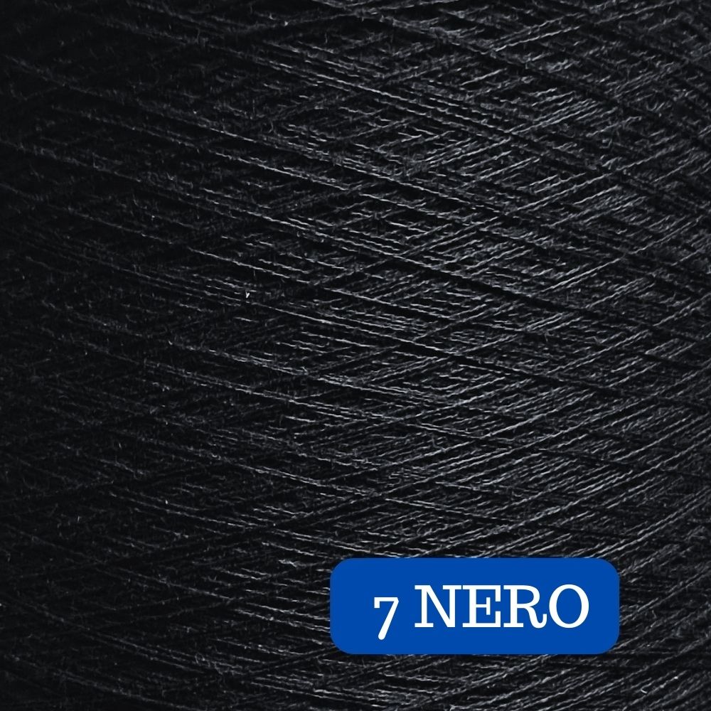 Pure Cotton Solid Yarn Cake NERO