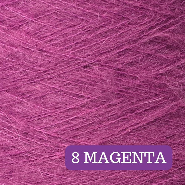 Mohair MAGENTA Lace Yarn