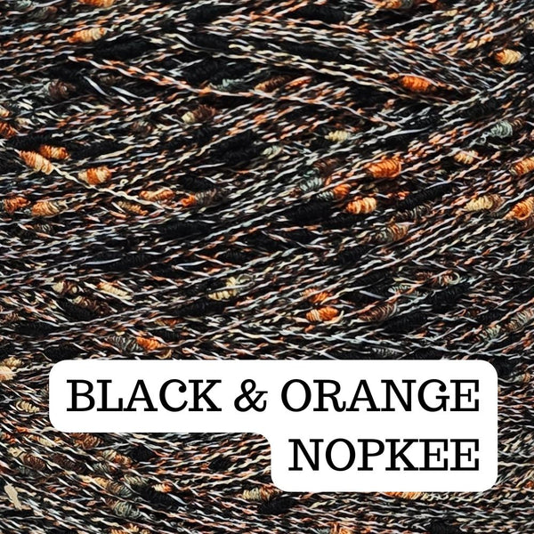 BLACK&ORANGE Nopkee Solid Yarn Thread