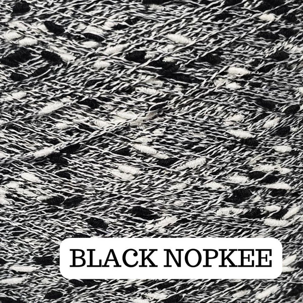 BLACK Nopkee Solid Yarn Thread