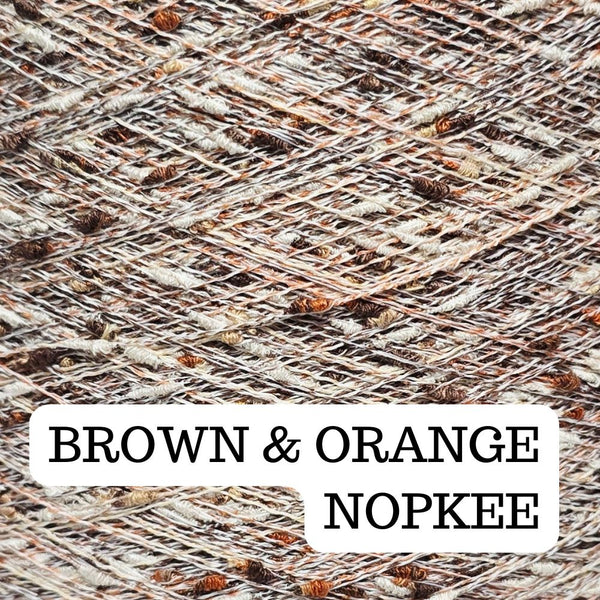 BROWN&ORANGE Nopkee Solid Yarn Thread
