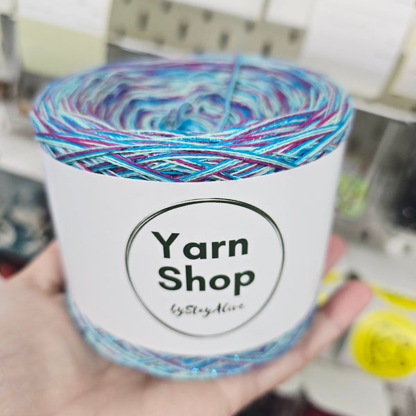 CCDL004 Crazy DeLux 4PLY Yarn Cake Pure Cotton Extrafine 3+10+66+85+24