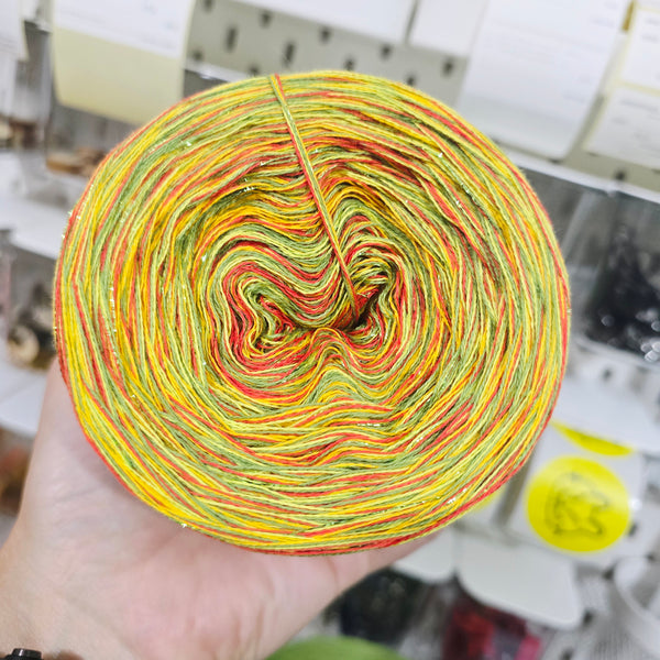 CCDL005 Crazy DeLux 4PLY Yarn Cake Pure Cotton Extrafine 6+9+72+80+37