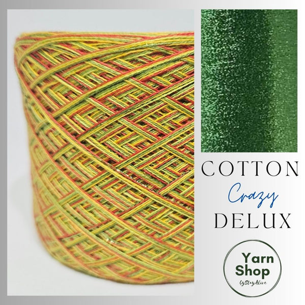 CCDL005 Crazy DeLux 4PLY Yarn Cake Pure Cotton Extrafine 6+9+72+80+37